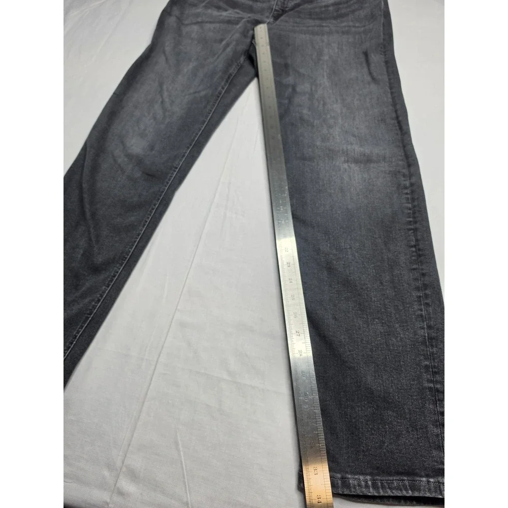 Banana Republic Jeans Mens 36x34 Gray Denim Stretch Slim Fit Straight Leg Skater